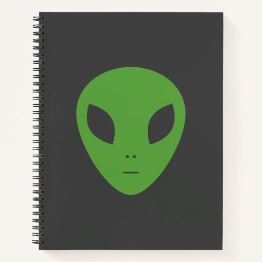 Soucoupe volante et Carnet Alien vert (Devant)