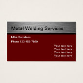Soudage des Cartes de visite commerciaux de métall (Devant)