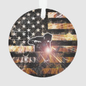 Soudage des étincelles et flammes (dos)