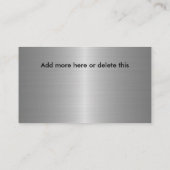 Soudage Entreprise Carte de visite double face Nou (Dos)