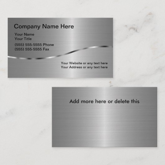 Soudage Entreprise Carte de visite double face Nou (Devant / Derrière)