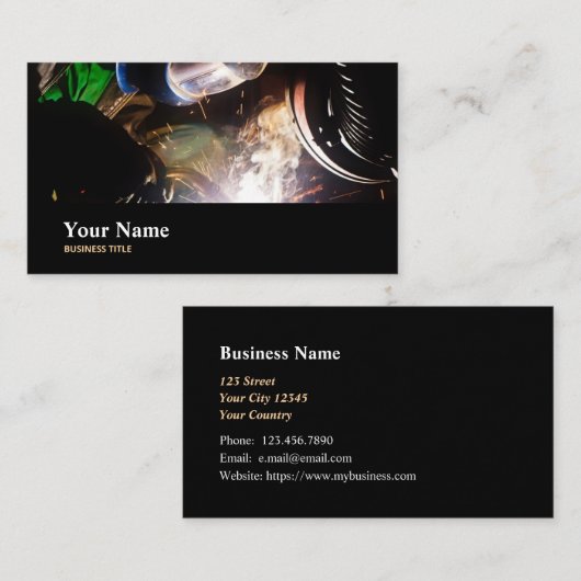 Souder Brazder Souder Carte de visite (Devant / Derrière)