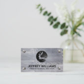 Soudeur | Metal Rivets Carte de visite (Debout devant)