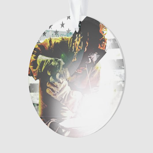 Soudeuse de drapeau américain (devant)