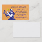 soudure de soudeuse au carte de visite de travail (Devant / Derrière)