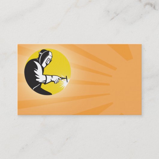 soudure de soudeuse au carte de visite de travail (Devant)