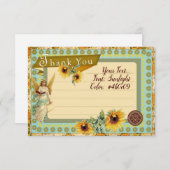 SOUFFLE - Carte de remerciements (Devant / Derrière)