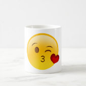 Souffle un baiser emoji mug (Centre)