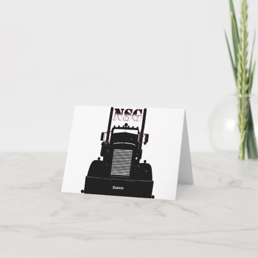 Soufflement par la carte de note de Peterbilt (Dos)