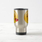 Soufflez une tasse d'emoji de baiser (Centre)