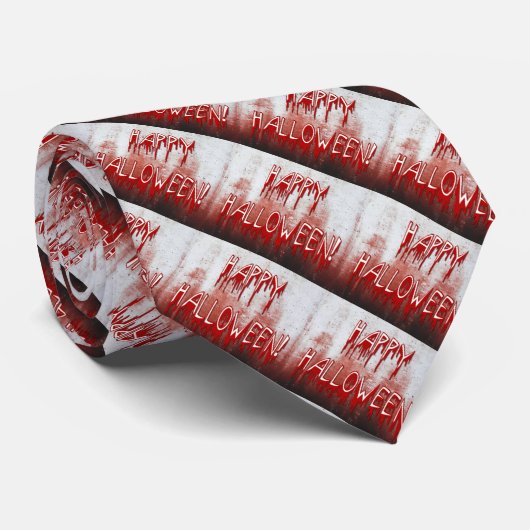 Souffrant De Joyeuse Halloween Striquée Cravate De (Roulé)