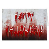 Souffrir d'Halloween joyeuse carte de sang (Devant horizontal)