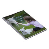 Souhait de carnet de notes à spirale "pour la (Côté Droit)