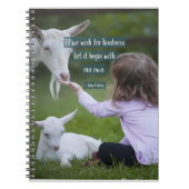 Souhait de carnet de notes à spirale "pour la (Devant)