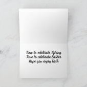 SOUHAIT DE PÂQUES DE SILLY EASTER EGGS CARTE DE VA (Intérieur)