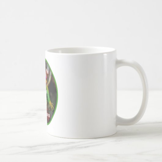 Souhait d'iguane vous une tasse de Joyeux Noël (Droite)