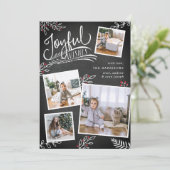 Souhait joyeux | Carte de collage photo de Noël (Debout devant)