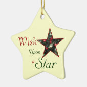 Souhait sur un ornement d'étoile (Gauche)