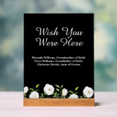 Souhaitez-vous être ici Mariage Floral Blanc (Neutre)