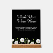 Souhaitez-vous être ici Mariage Floral Blanc (Recto)