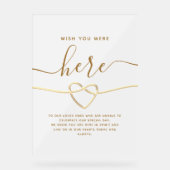 Souhaitez-vous être ici Mariage Memorial (Recto)