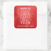 Souhaitez-vous la fête de Noël | Sticker en aquare (Sac)