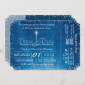 Souhaitez-vous sur une invitation à un billet mari (Devant / Derrière)