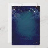 Souhaitez-vous sur une invitation de fête étoilée (Dos)