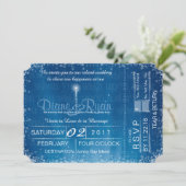 Souhaitez-vous sur une invitation de ticket mariag (Debout devant)