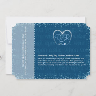 Souhaitez-vous sur une invitation de ticket mariag