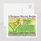 Souhaitez-Vous Une Carte Postale À Base De Martini (Devant / Derrière)
