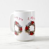 Souhaitez-vous une joyeuse Mug de Noël (Devant gauche)