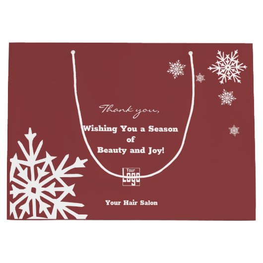 Souhaitez-vous une saison de beauté et de joie sac (Devant)