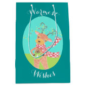 Souhaits chaleureux de Reindee sac cadeau de Noël (Devant)