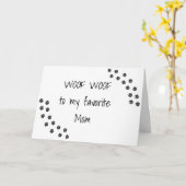 SOUHAITS D'ANNIVERSAIRE **DE VOTRE CHIEN** CARTE M (Fleur jaune)