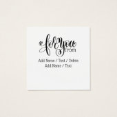 Souhaits d'anniversaire généreux (Dos)