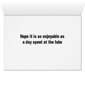 **SOUHAITS D'ANNIVERSAIRE** STYLE LAC (Intérieur Horizontal (Bas))