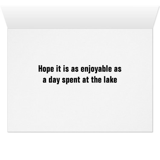 **SOUHAITS D'ANNIVERSAIRE** STYLE LAC (Intérieur Horizontal (Bas))