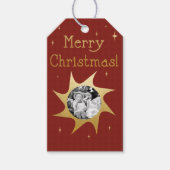 Souhaits de Noël brillants - étiquettes cadeaux (Devant)