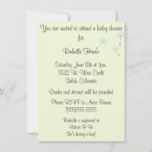 Souhaits de pissenlit pour une invitation de baby (Dos)