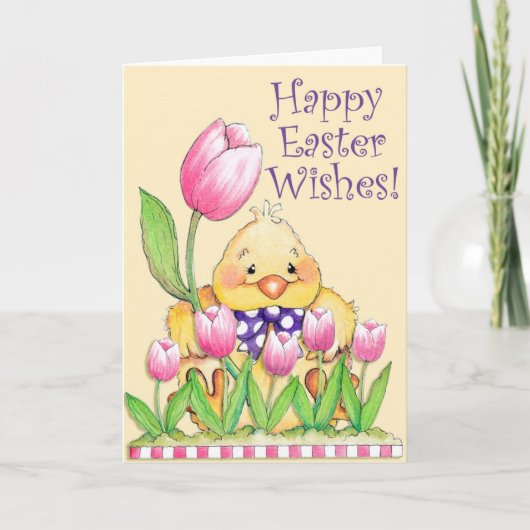 Souhaits heureux de Pâques - carte de voeux (Devant)