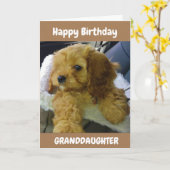 SOUHAITS POPULAIRES POUR **GRAND-FILLE** CARTE D'A (Fleur jaune)