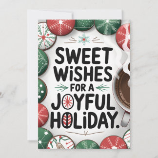 Souhaits sucrés - Carte de Noël