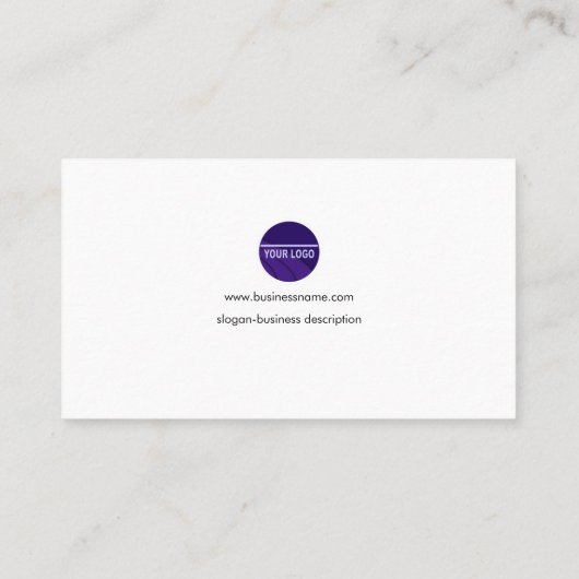 Souillez le carte de visite translucide en verre (Dos)