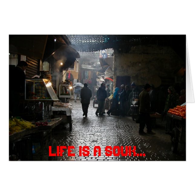 Souk de Marrakech au Maroc (Devant horizontal)