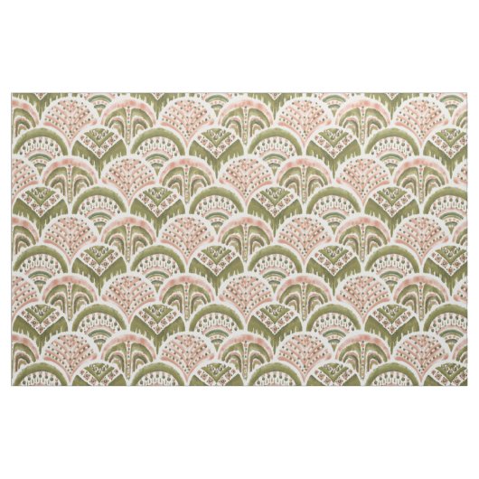 SOUL ARMOR Boho Blush Gold Mermaid Scallop Stof (Fat Quarter)