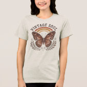 Soul Brown Butterfly Retro Shirt (Voorkant)