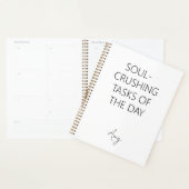 Soul-Crushing Tasks of the Day Notebook (Devant avec enveloppe)