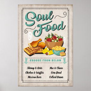 Soul Food Feest Teken Poster