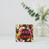 Soul Food Restaurant visitekaartje (Staand voorkant)